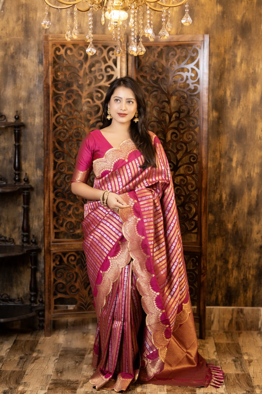 Soft banarasi silk saree