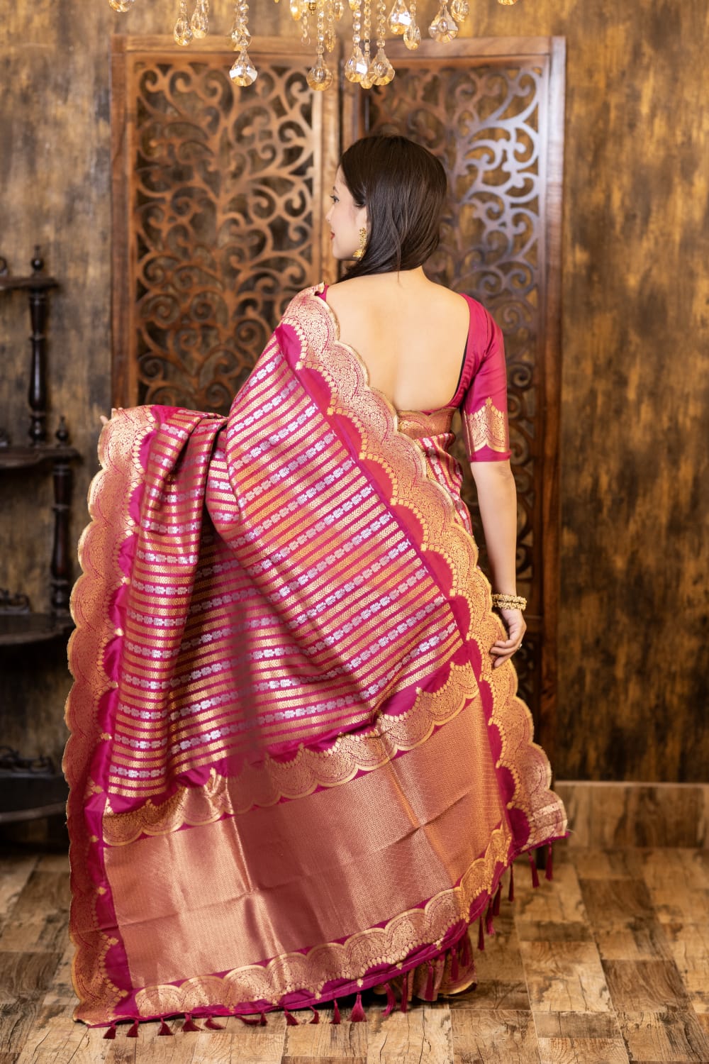 Soft banarasi silk saree