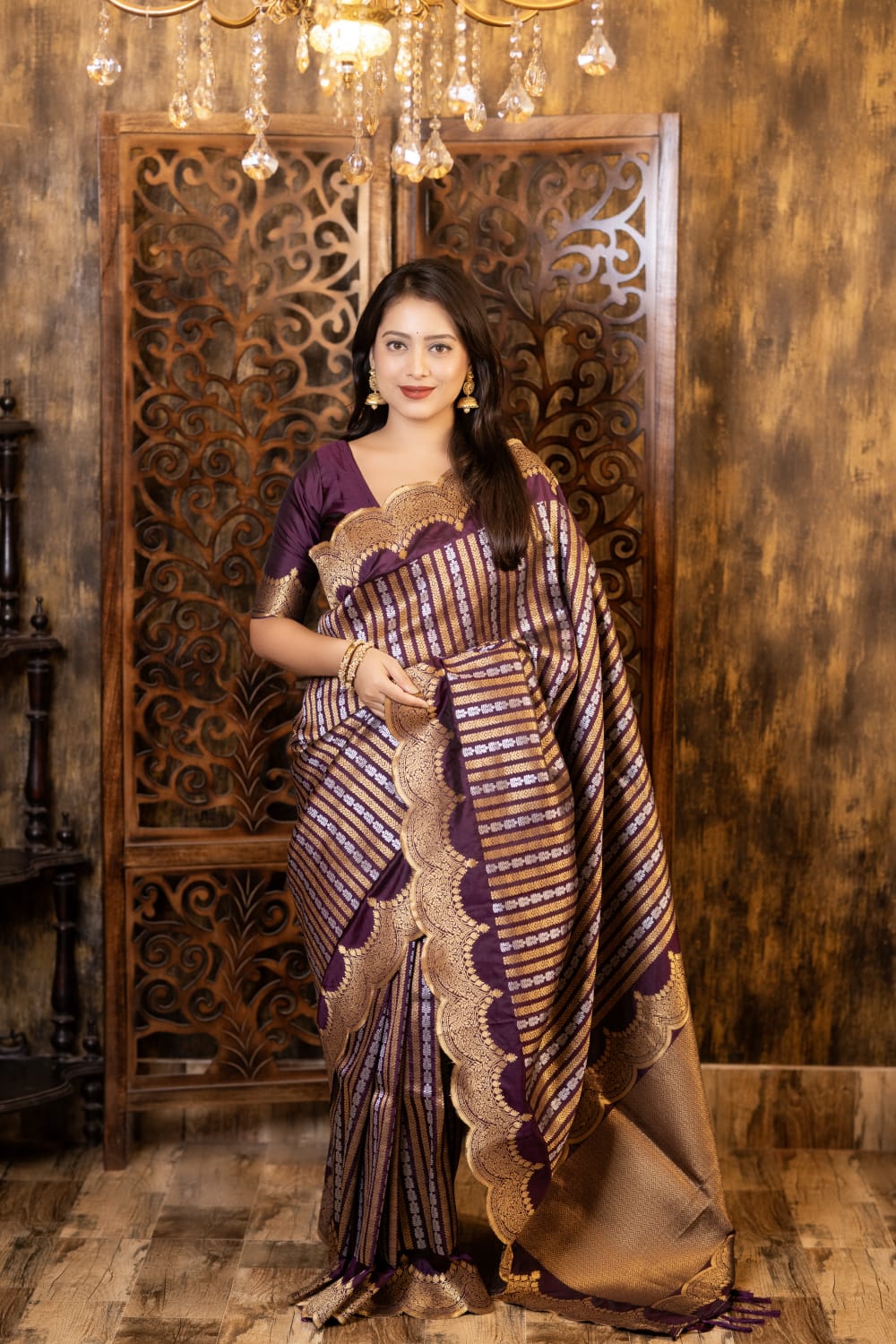 Soft banarasi silk saree