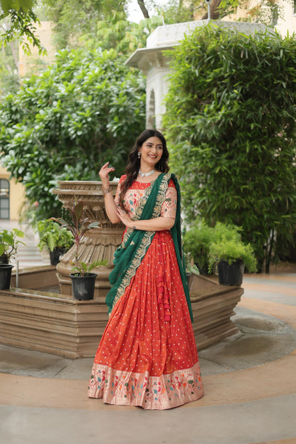 Jequard lehenga choli