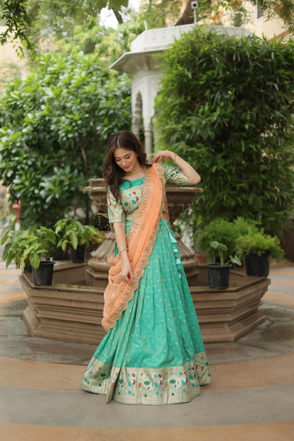 Jequard lehenga choli