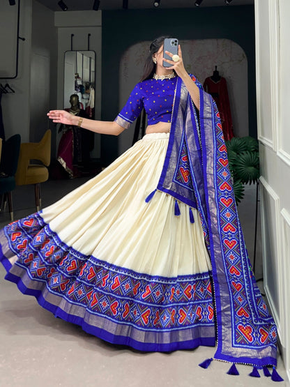 Tussar silk lehenga choli