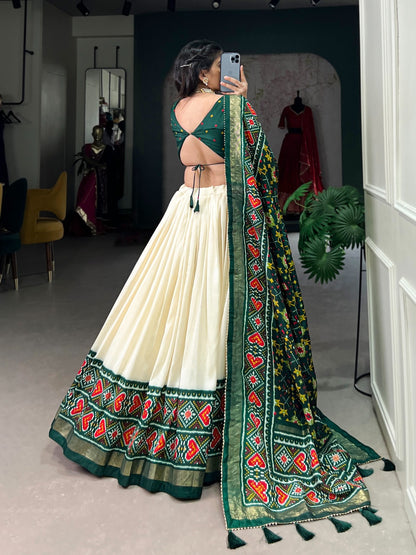 Tussar silk lehenga choli