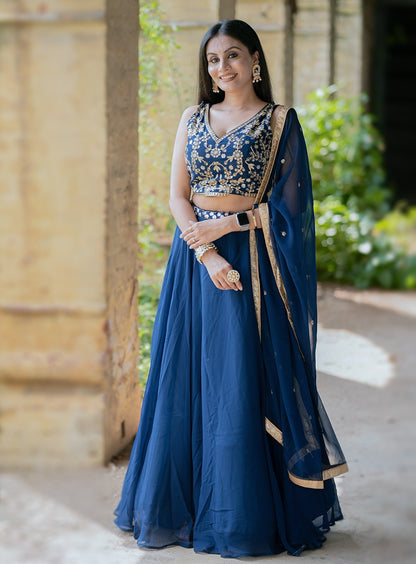 Georgette lehenga choli