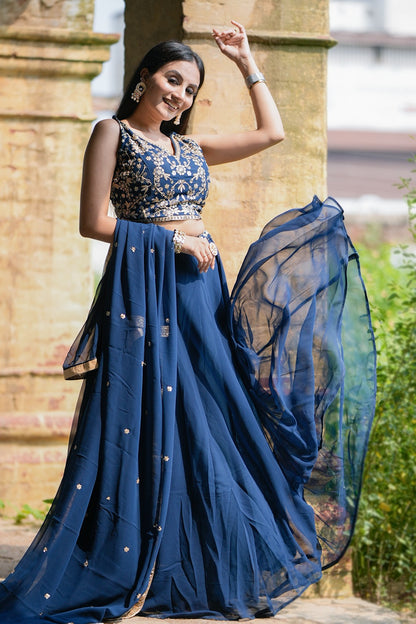 Georgette lehenga choli