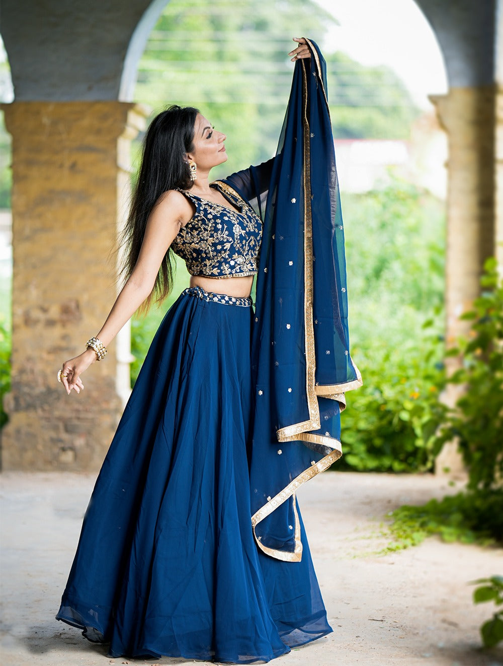 Georgette lehenga choli