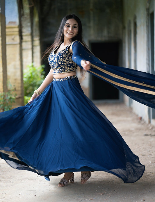 Georgette lehenga choli