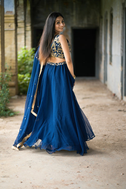 Georgette lehenga choli