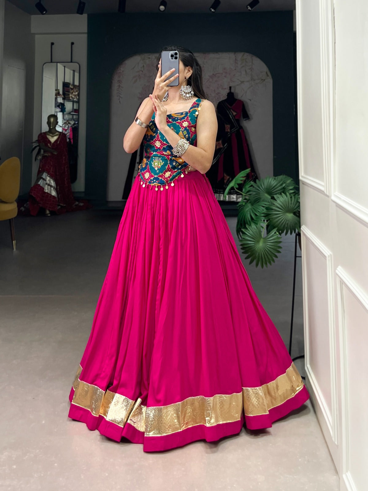 Pure reyon lehenga choli