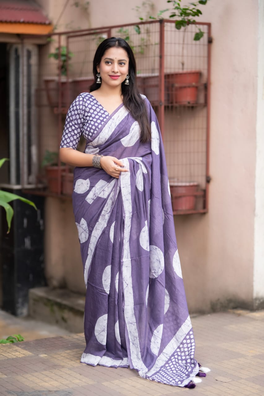 Pure chanderi cotton saree