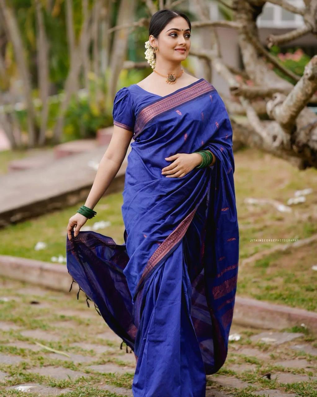 Soft lichi silk saree