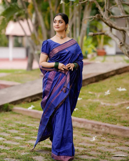 Soft lichi silk saree