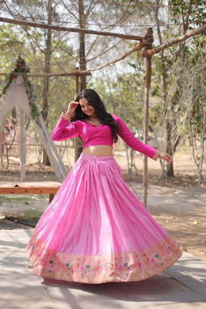 Pure dayble viscose jaquard lehenga choli