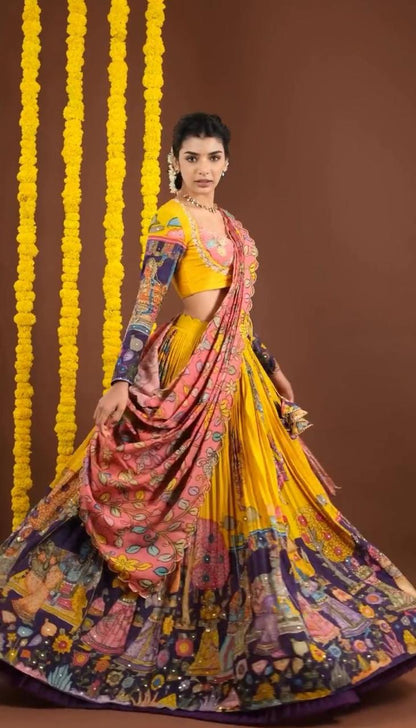 Kalamkari lehenga choli