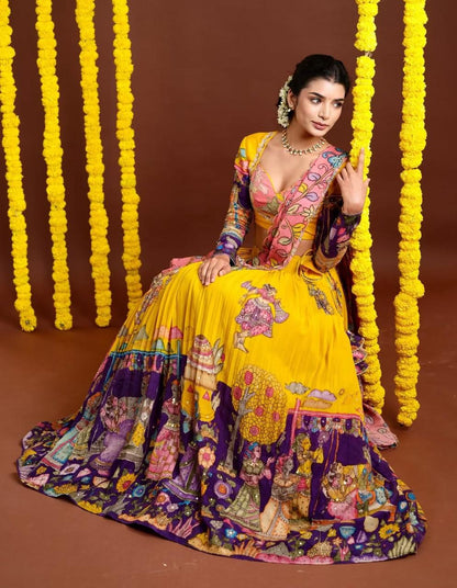 Kalamkari lehenga choli