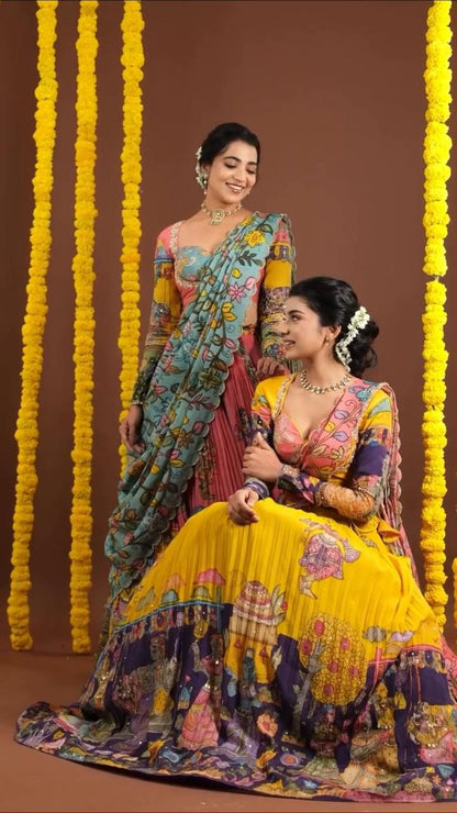 Kalamkari lehenga choli