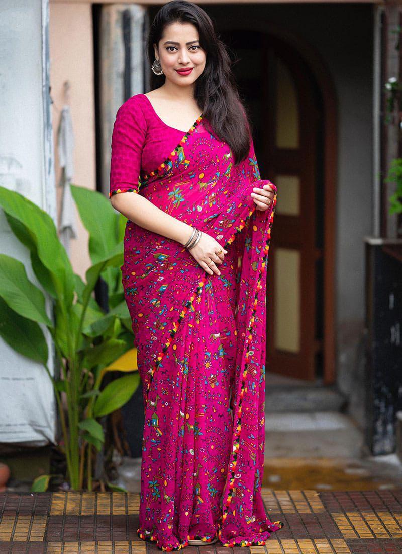 Soft georgette saree