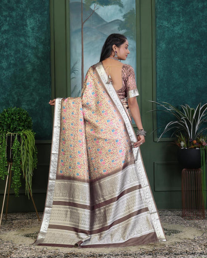 Viscose silk saree