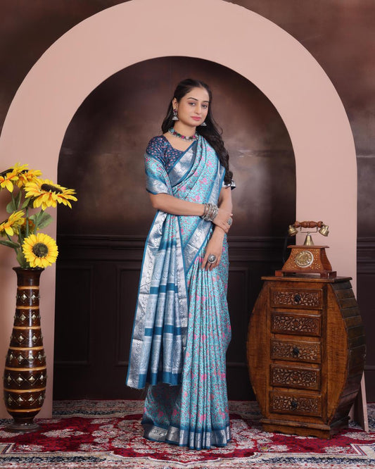 Viscose silk saree