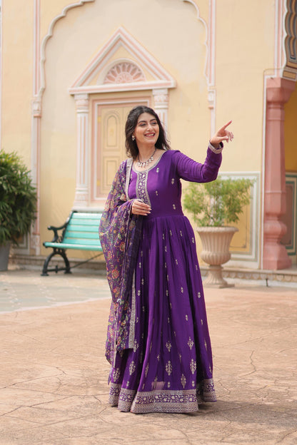 Kalamkari  tabby silk gown