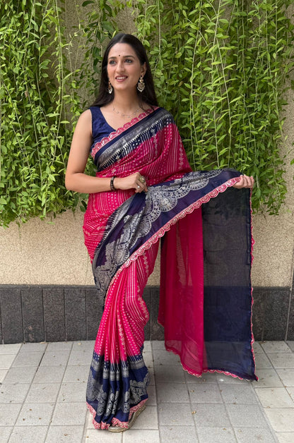 Heavy paithani silk saree