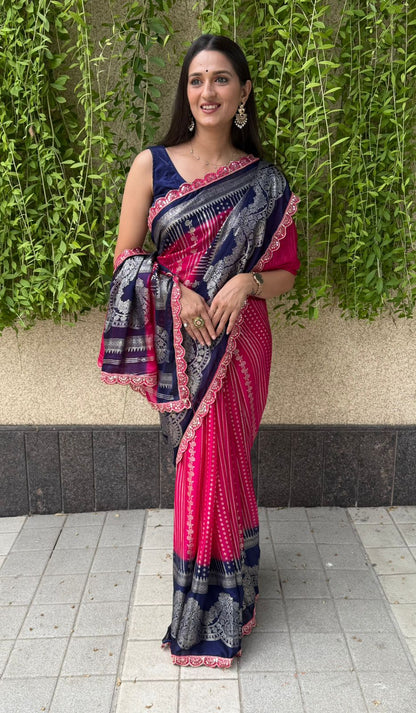 Heavy paithani silk saree