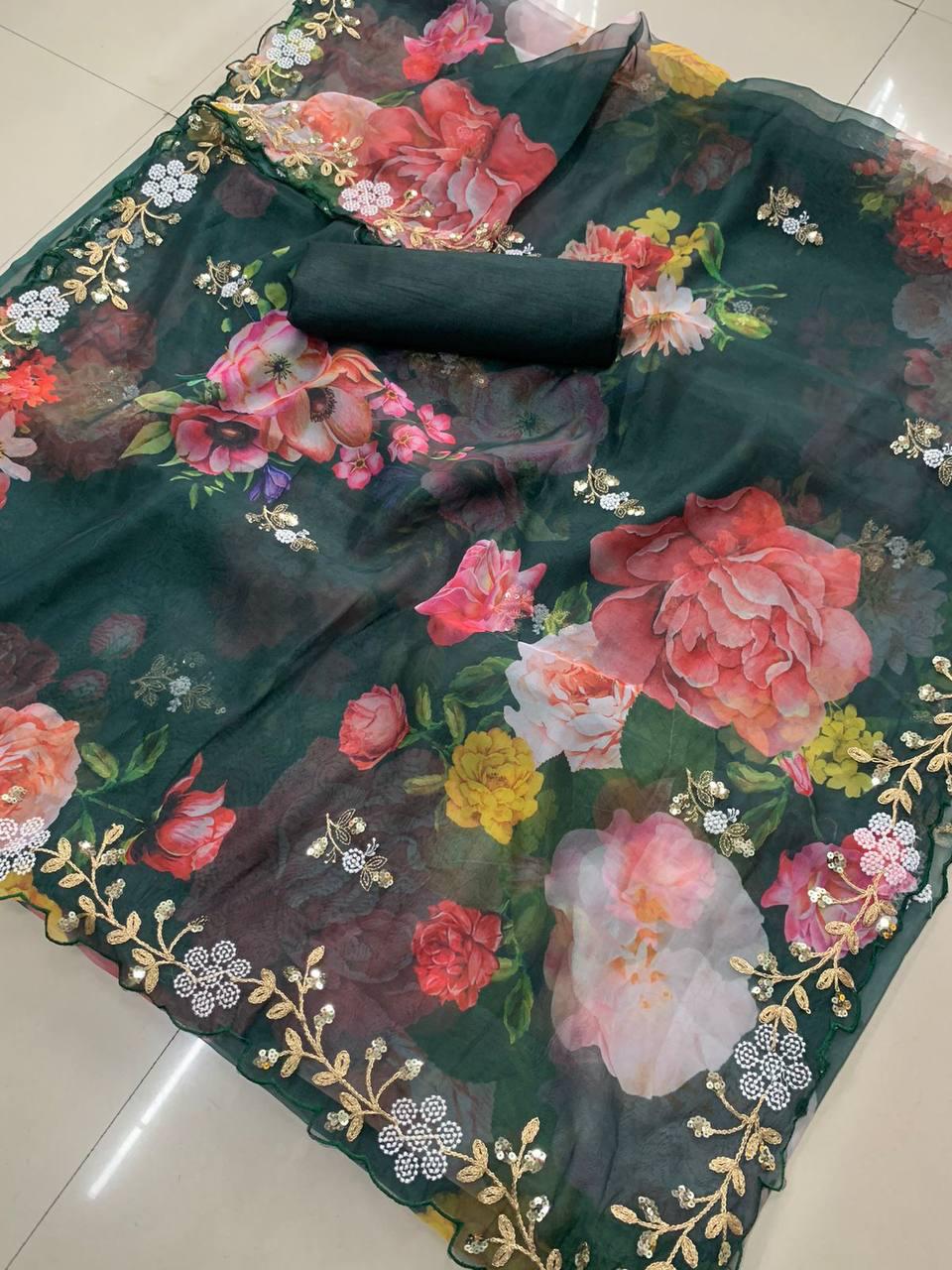 Mono banglory silk saree