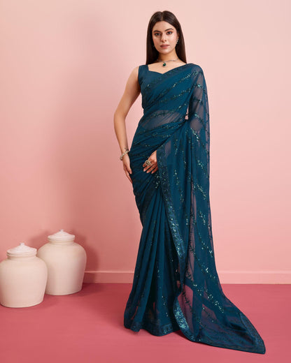 Soft georgette saree