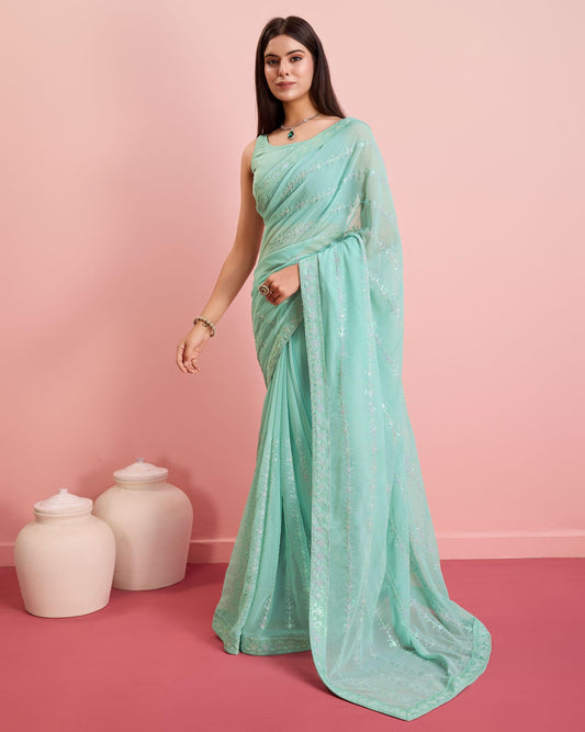 Soft georgette saree