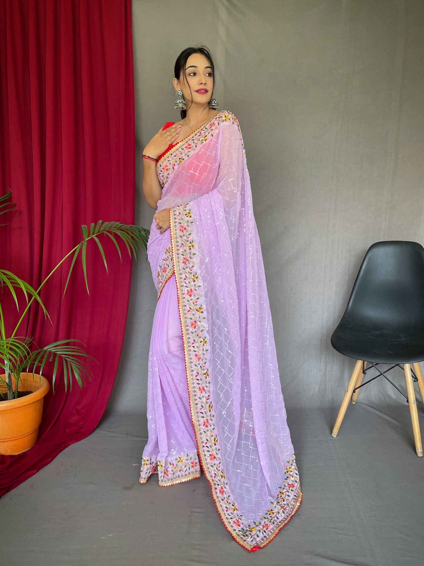 Pure georgette saree