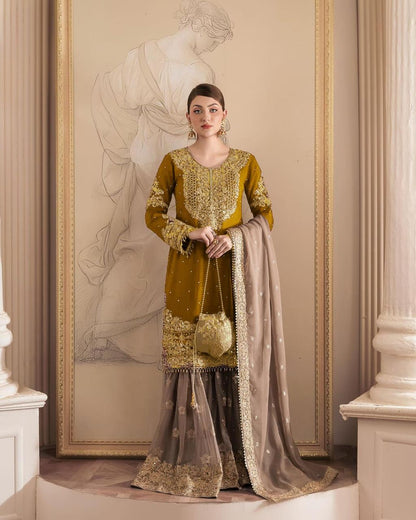 Fox georgette sharara suit