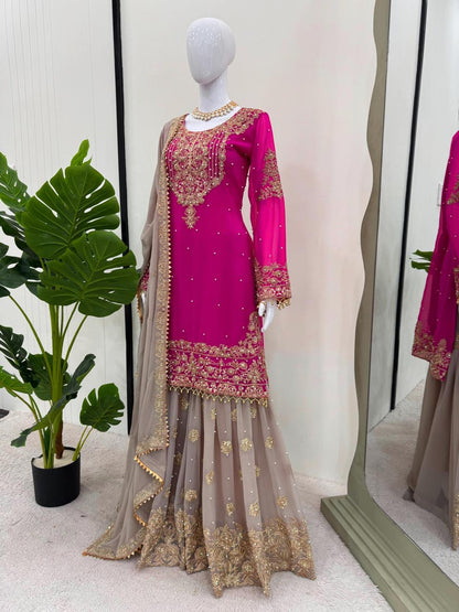 Fox georgette sharara suit