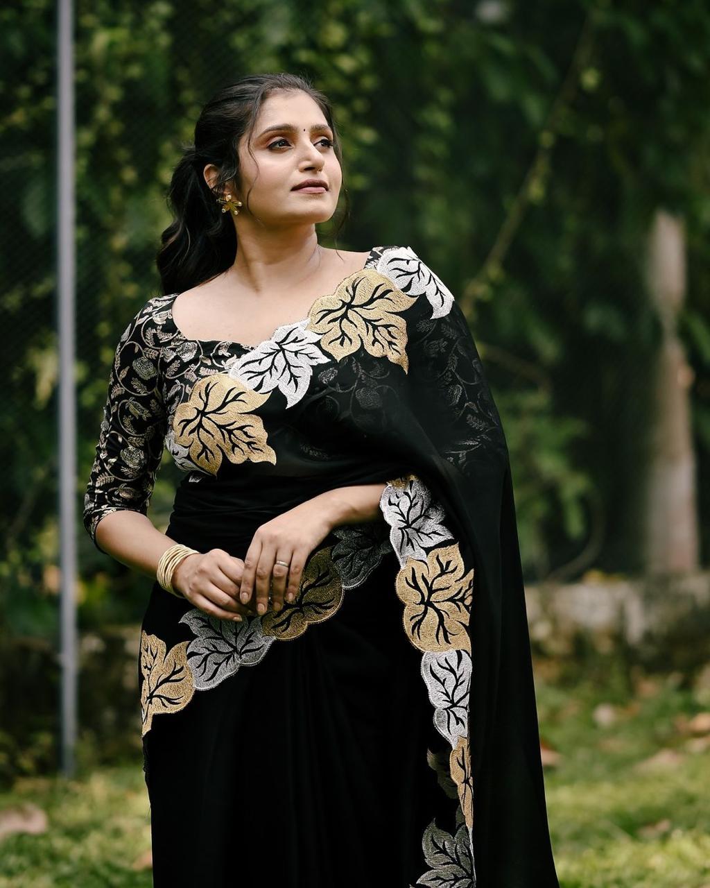 Rangoli chiffon silk saree