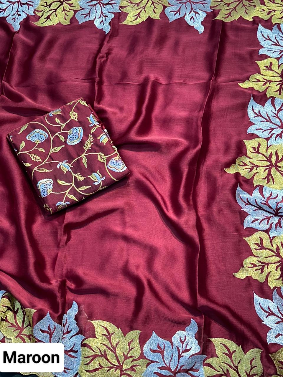 Rangoli chiffon silk saree