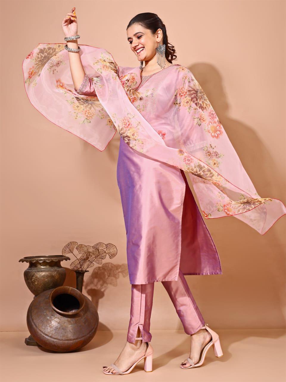 Taffeta silk kurti