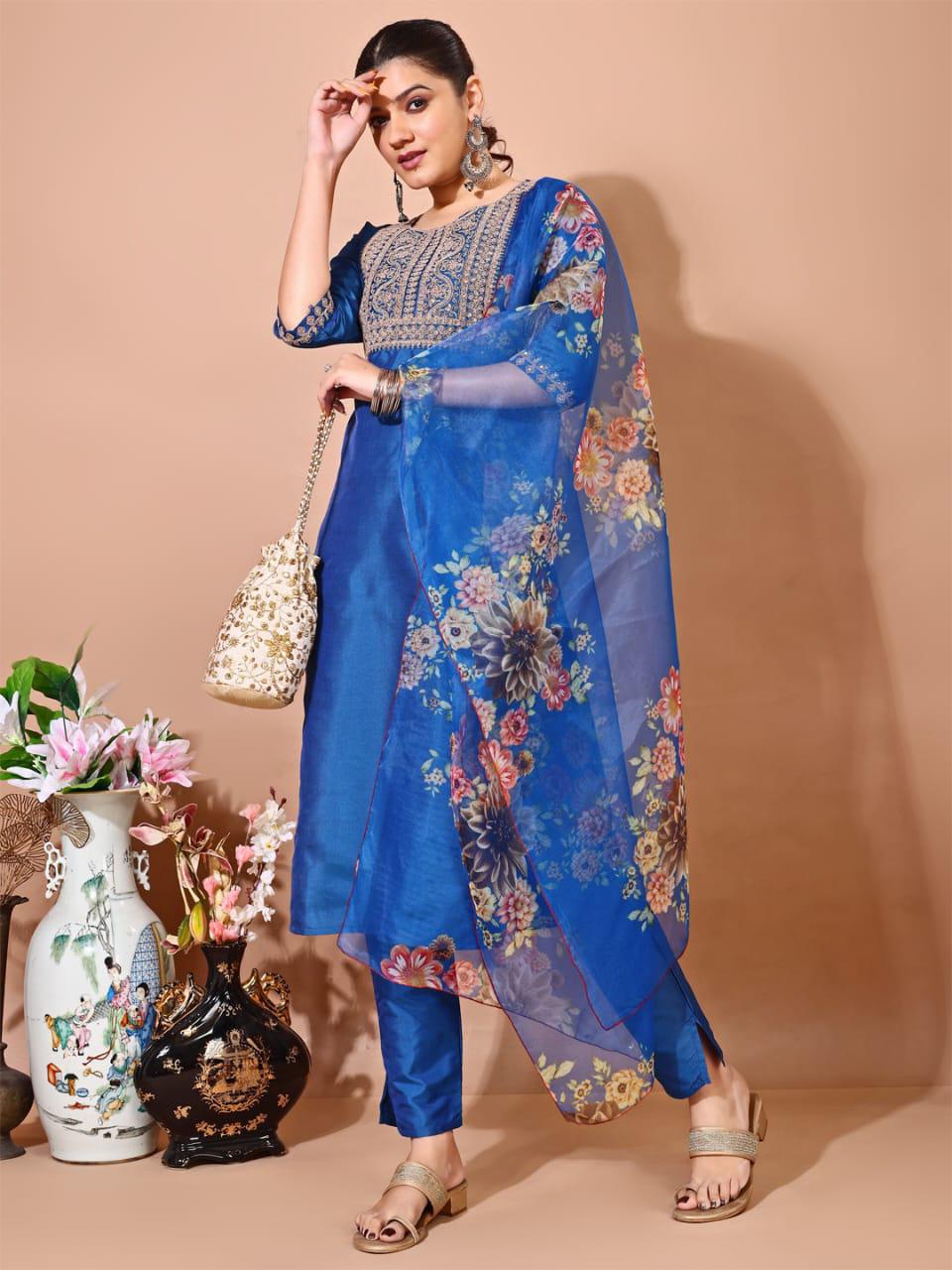 Taffeta silk kurti