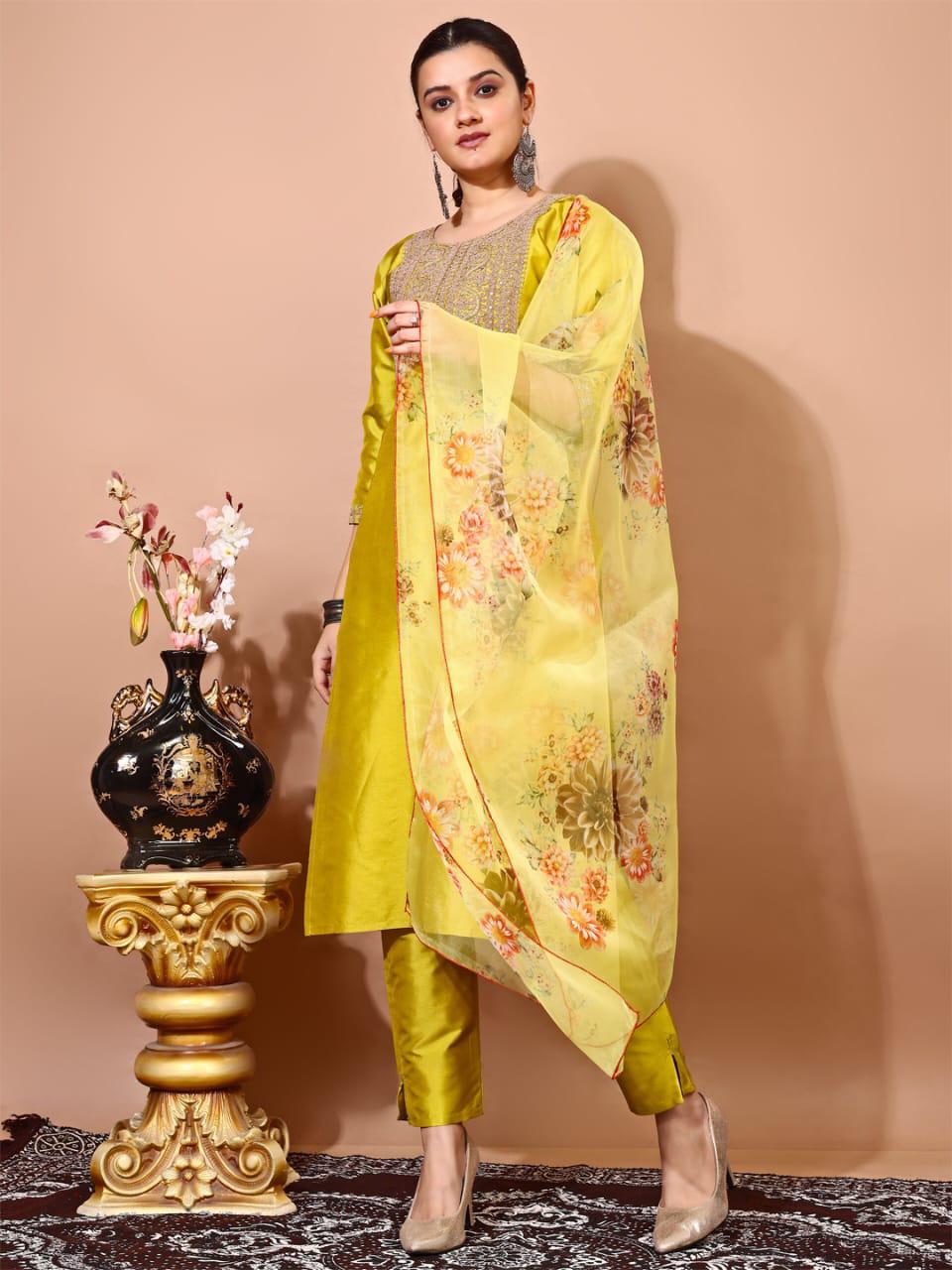 Taffeta silk kurti