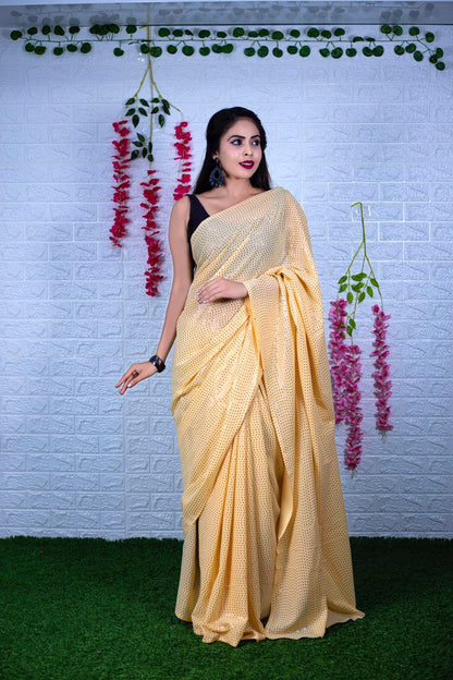 Satin silk saree