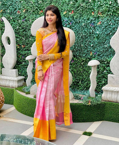 Banarasi soft silk saree